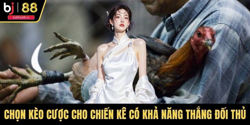 Chọn kèo cược cho chiến kê có khả năng thắng đối thủ